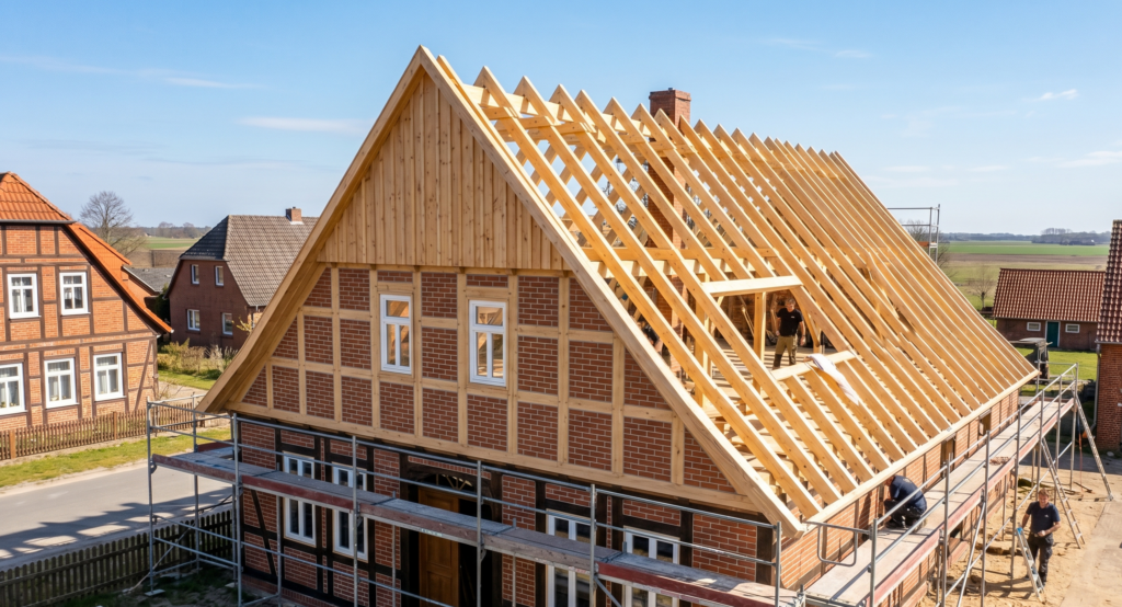 Das Team von Zimmerei Martens - Ihr zuverlässiger Partner für Holzbau und Sanierung.